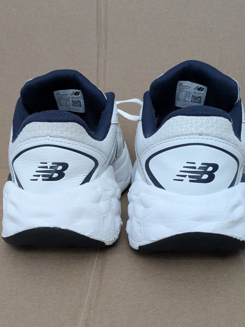 New Balance Fresh Foam X 840 White Team Navy Men's 9.5 Running Shoes MW840FW1 - Picture 9 of 13